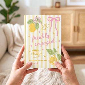 Engaged Journal Custom Newly Engaged Wedding Planning Journal, Engagement Gift for Her ...