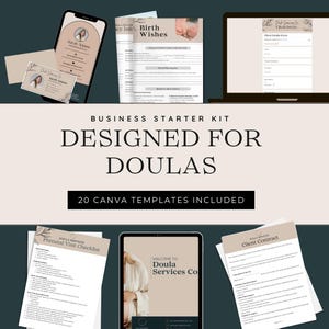 Doula Business Kit | Editable Canva Templates | Doula Client Contracts, Forms and Agreements