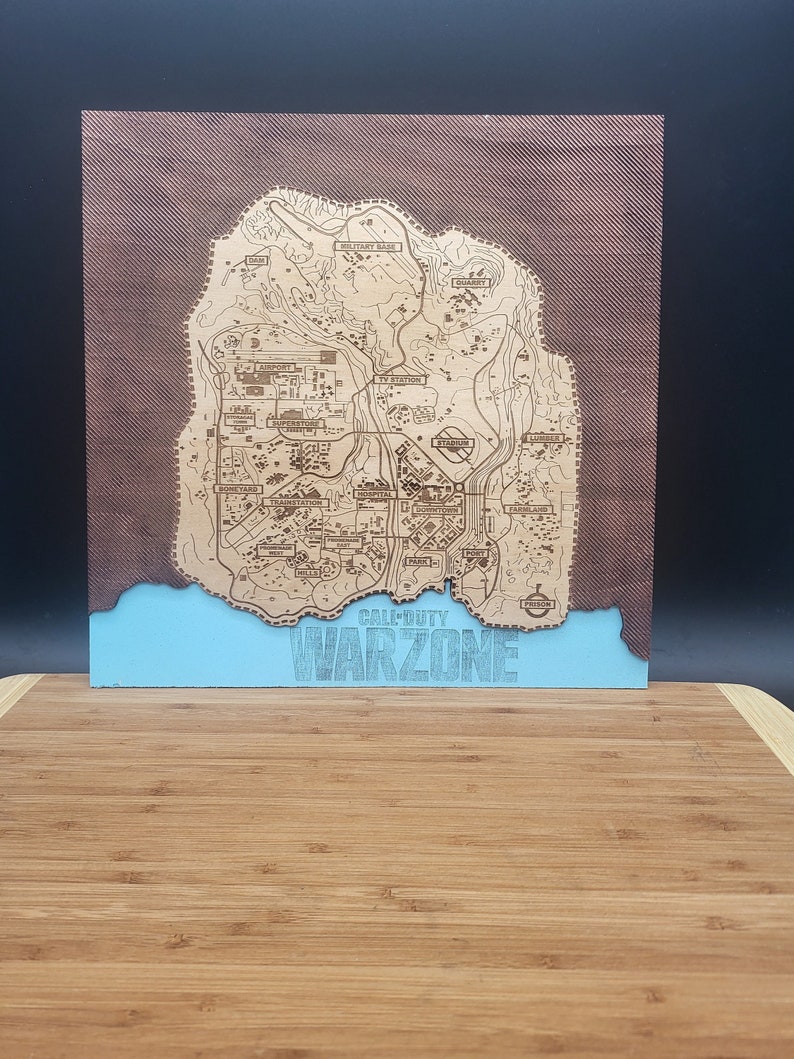 COD Replica Warzone -verdansk Map - Etsy