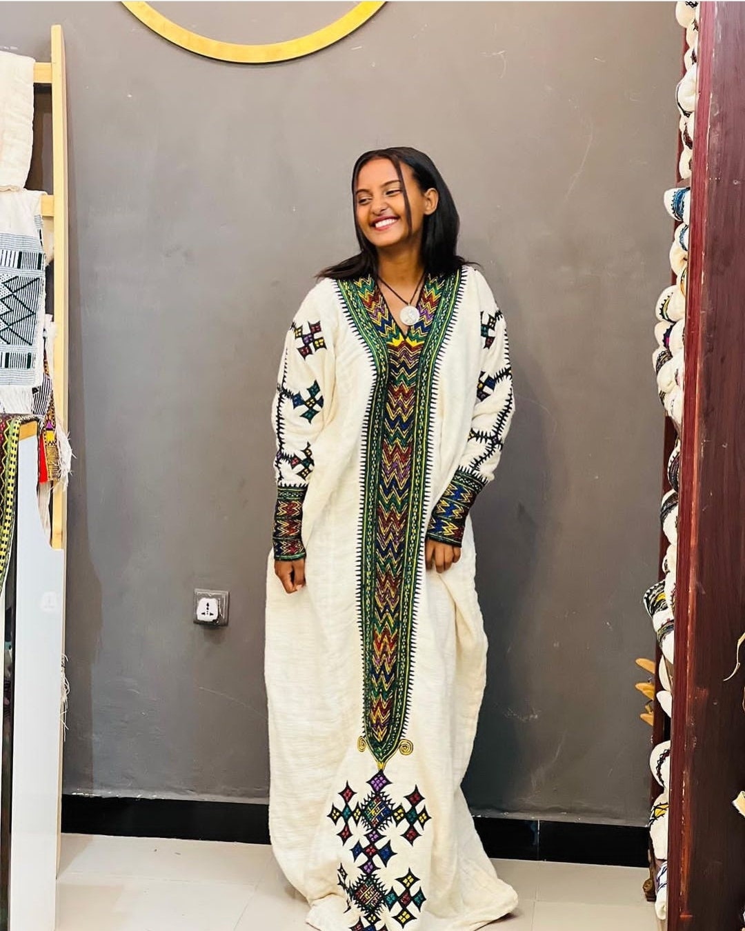 Adorable Gonder Traditional Dress/ Ethiopian Dress/eritrean