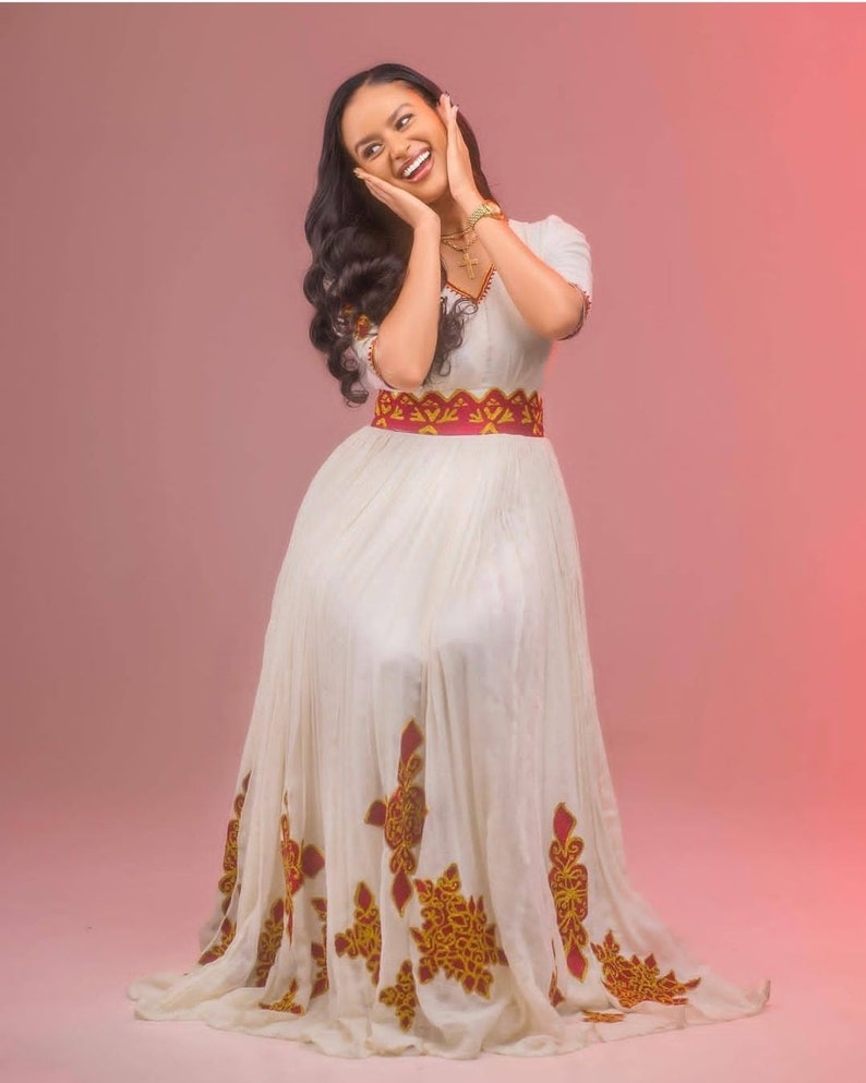 Habesha Dress – Red Ethiopian Outfit with Elegant Fit main image 1