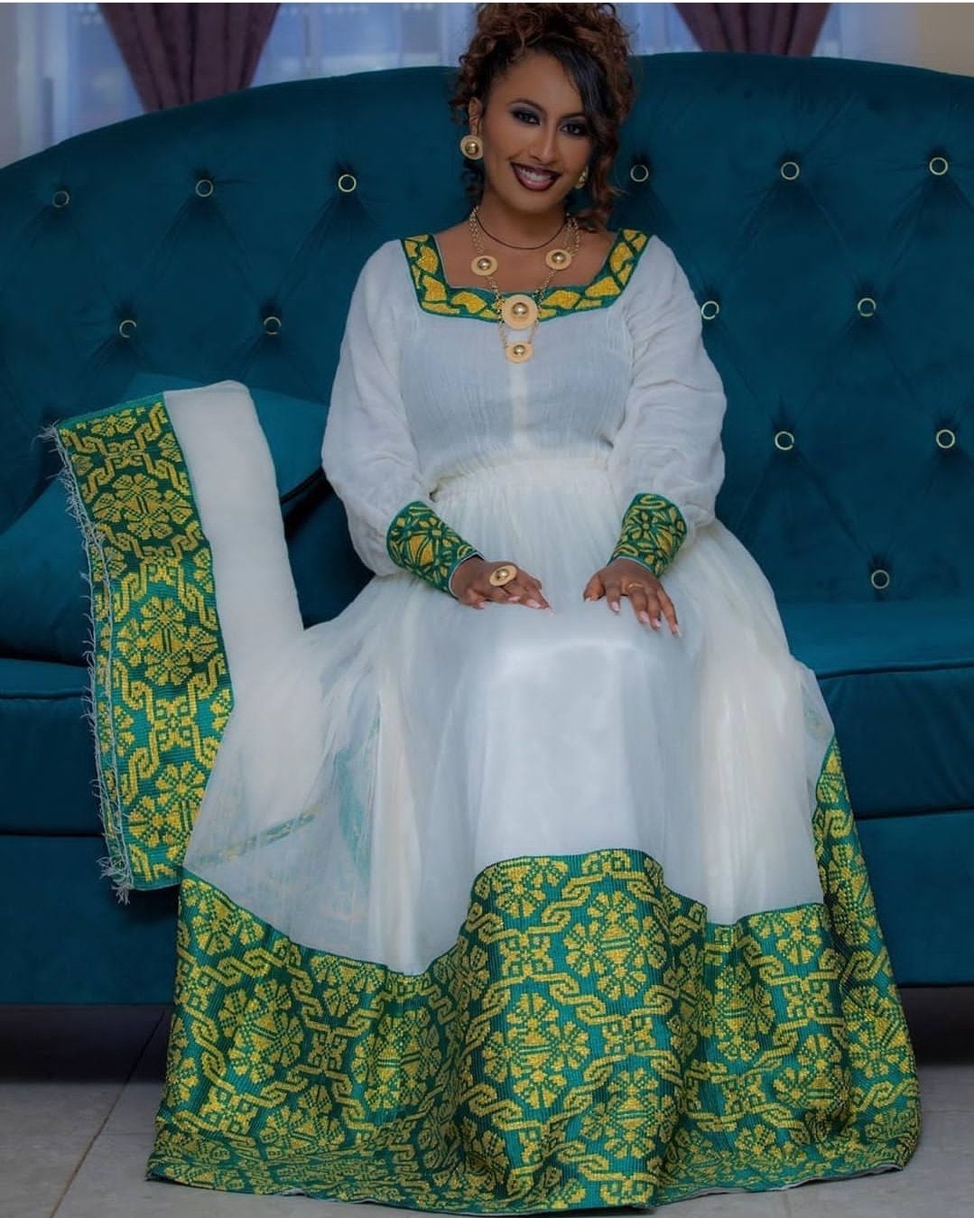 green habesha dress Birukti Habesha Dress XL