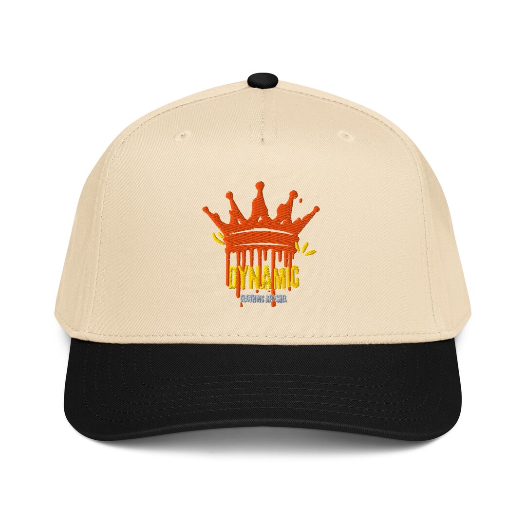 Embroidered Crown Cap: Structured 5-panel, Adjustable Fit - Etsy