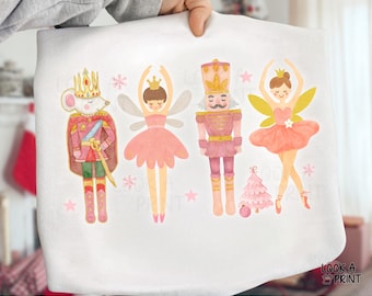 Pink Christmas Nutcracker Ballet Png, Pink Christmas Png, Ballerina Png, Nutcracker Ballet Png, Nutcracker Christmas Png, Sugar Plum Fairy