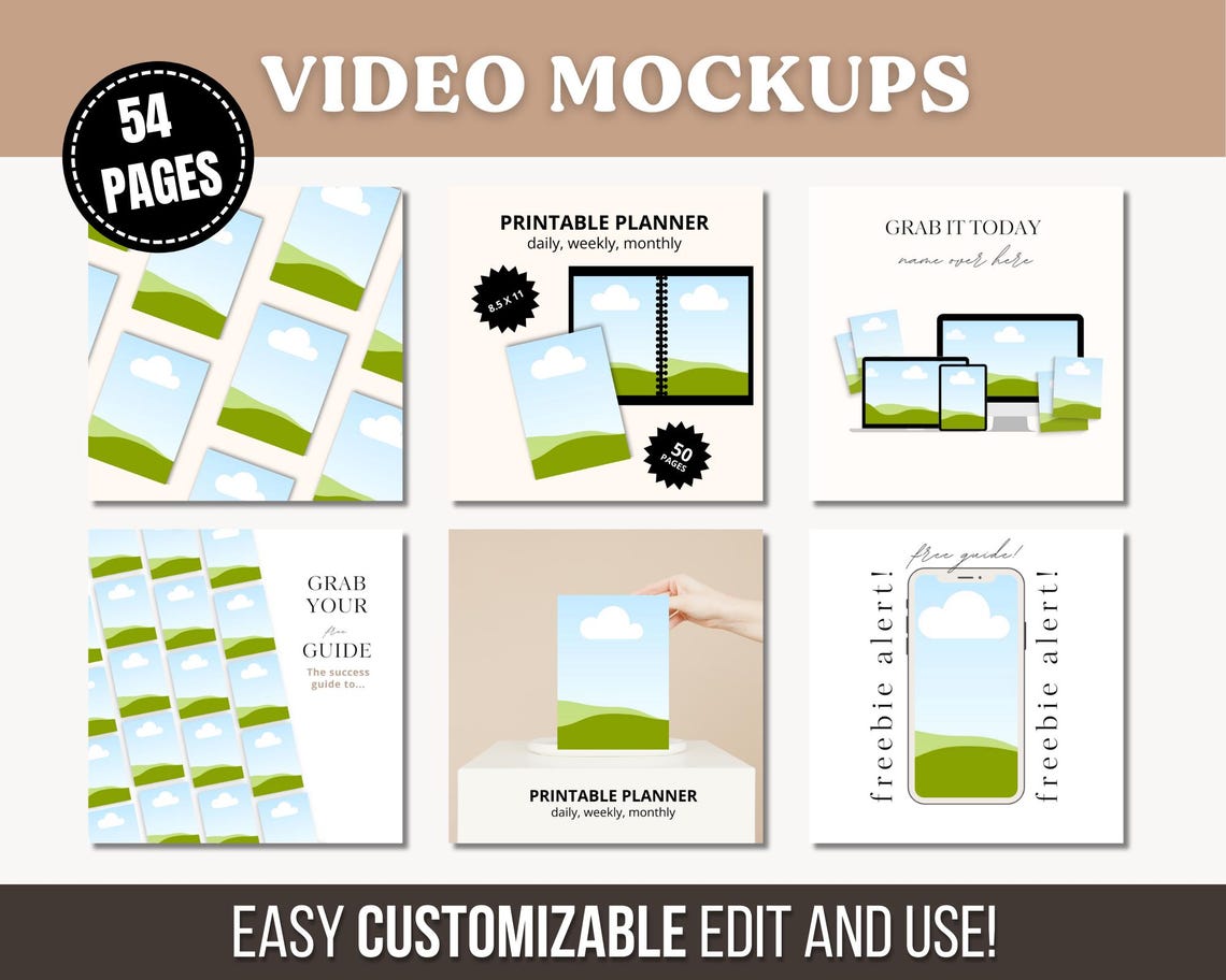 195+ Mockup Canva Template Bundle | Master Resell Rights (MRR) | Done ...