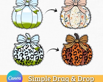 Coquette Pumpkin Lace Canva Frame, Vintage Halloween Pumpkin Template, Autumn Patchwork Canva Frame, Autumn Girly Templates, Canva frames