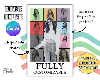 Eras Poster Template, Editable Concert Poster, Eras Themed Birthday Party, Create Your Own Eras Theme Party Invitation, Photo Eras Gift
