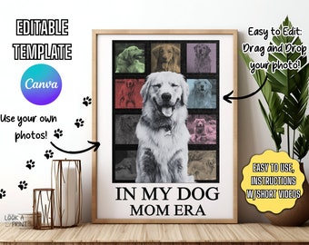 Eras Poster Template Editable Concert Poster Grid Eras Themed Birthday Party Color Square Create Your own Eras Design Theme Party