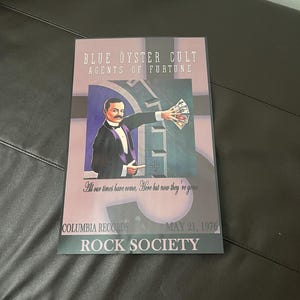 Blue Oyster Cult Agents of Fortune Poster