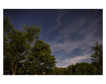 Space Landscape Photography Printable Wall Art, Astrophotography space and stars Landscape Print. Digital File for Download
