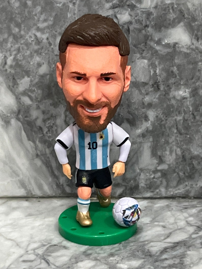 Lionel Messi Bobblehead Figure Action Figure With Soccer Etsy Australia
