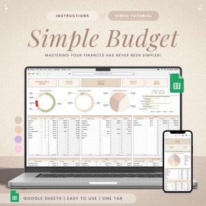 Budget Planner for Google Sheets, Monthly Budget Spreadsheet, Weekly Budget Template, Paycheck Budget Tracker, Biweekly Budget, Budgeting