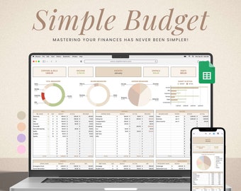 Budget Planner for Google Sheets, Monthly Budget Spreadsheet, Weekly Budget Template, Paycheck Budget Tracker, Biweekly Budget, Budgeting