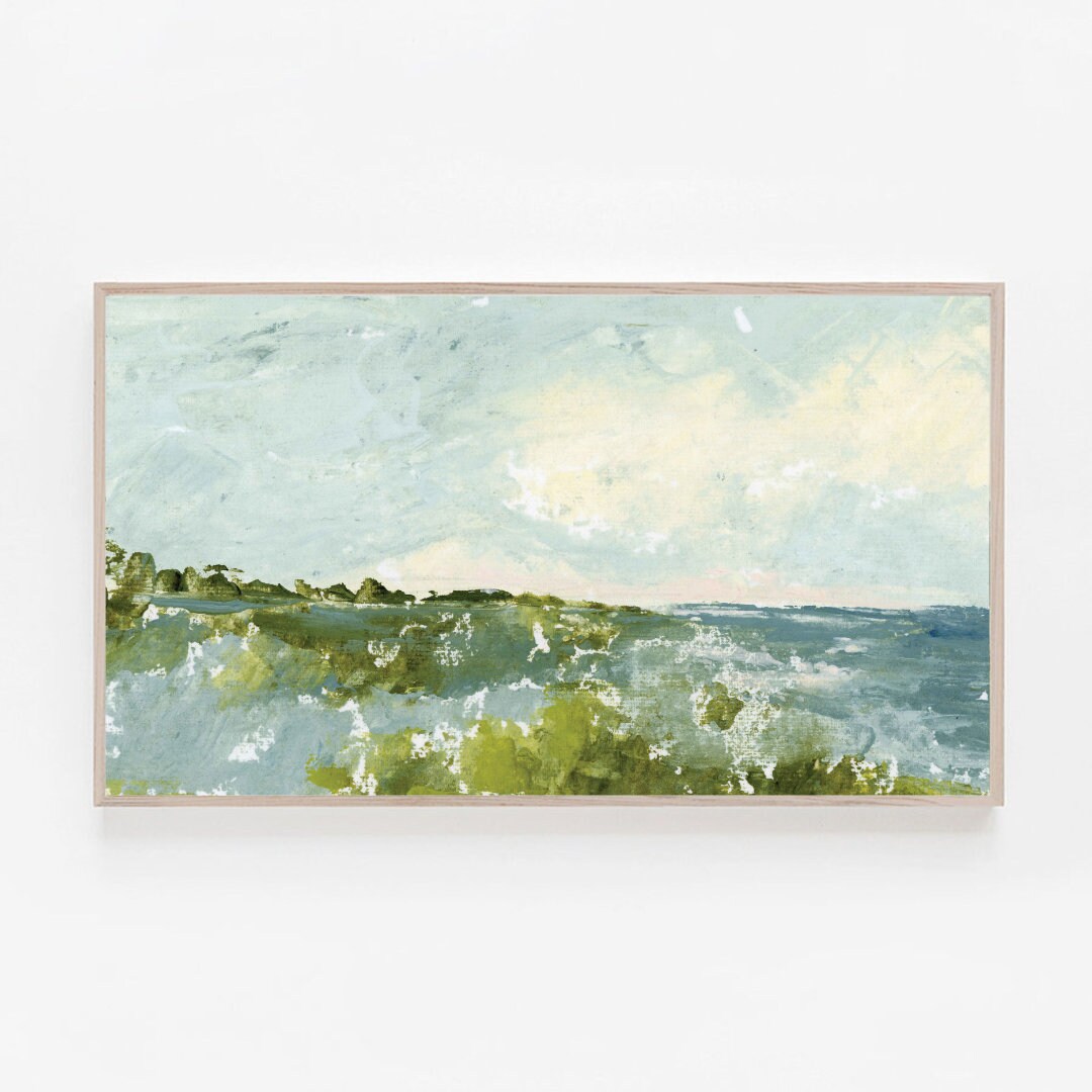Delphinium Frame TV Art