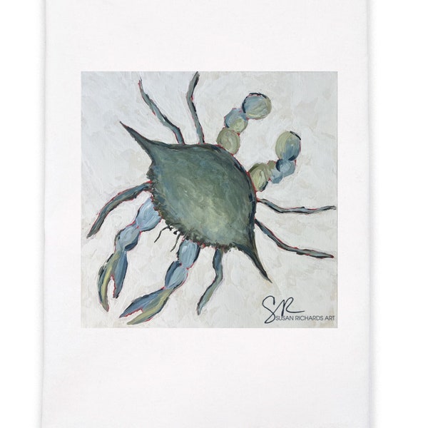 Coastal Crab Tea Towel