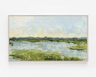 Coastal Prairie Frame TV Art