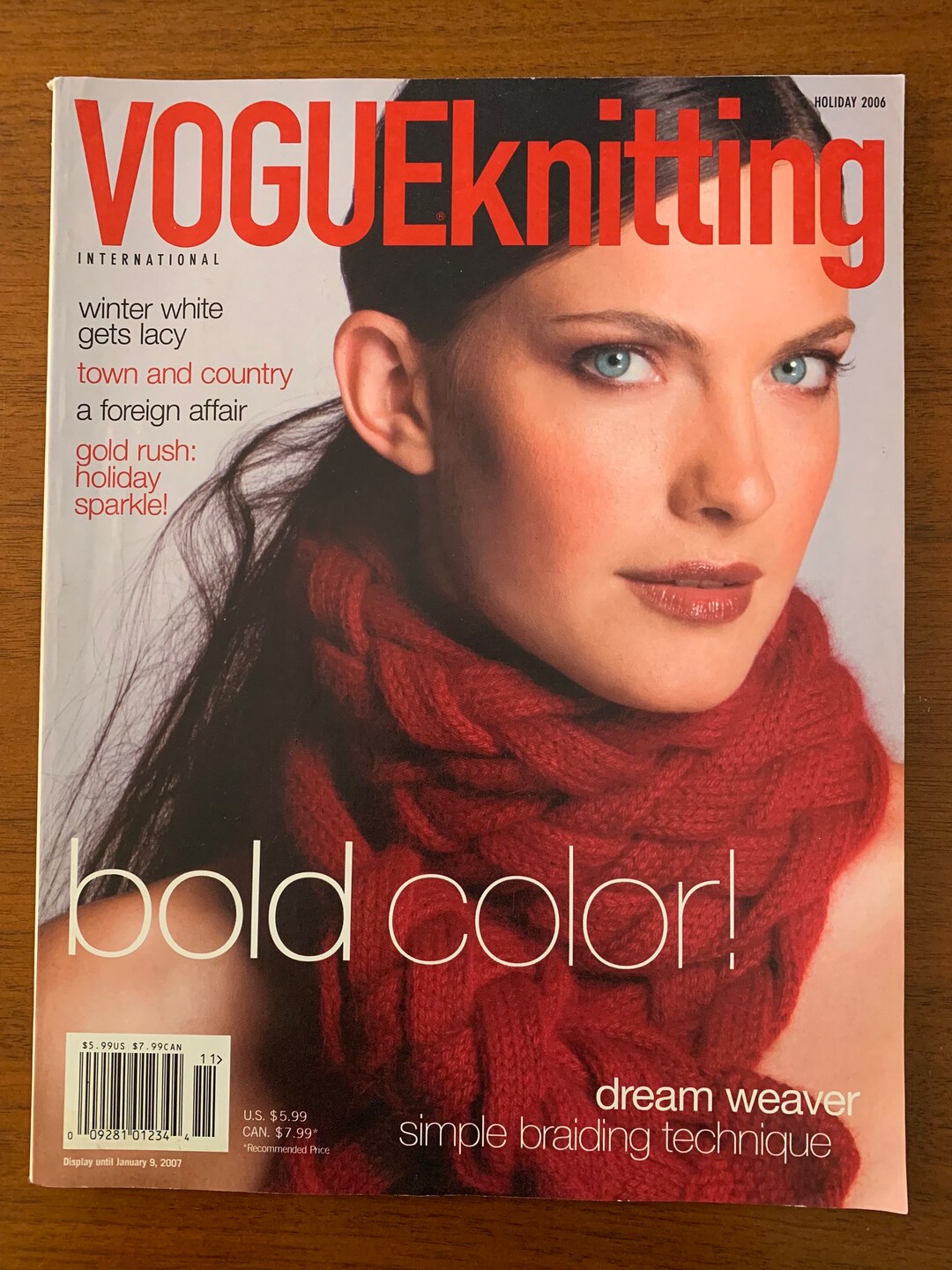 Vogue Knitting Magazine Holiday 2006 Lace Chunky Floral Etsy