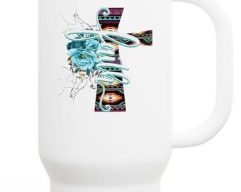 Kubek termiczny Aztec Styled Cross | 40-uncjowy kubek termiczny
