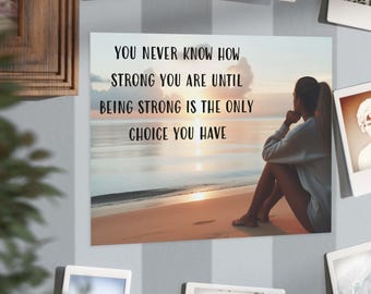 Inspirational Unframed Print, Motivational Wall Art, Home Decor, Self-Care Gift, Positive Affirmation Decor