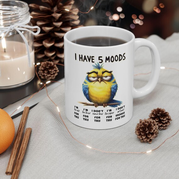 Funny Ceramic Mug, Gift for Friends and Family, Humorous Coffee Cup,  Bird-themed Kitchenware, Ideal for Birthday or Holiday - Etsy