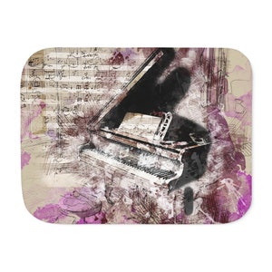 Sherpa Blanket, Two Colors - For Music Lovers