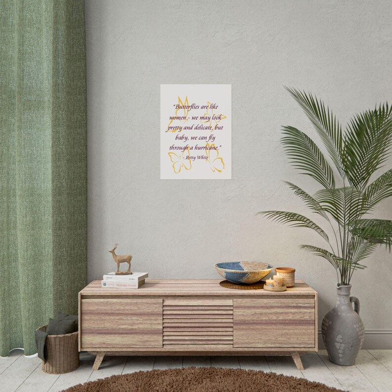 Inspirational Butterfly Wall Art, Motivational Quote Poster, Gift for ...
