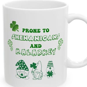 St. Patrick&#39;s Day Ceramic Mug, Fun Coffee Cup, Perfect for Gifts, Tea Lovers, Holiday Decor, 11oz, 15oz