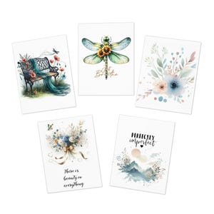 Tarjetas de felicitación inspiradoras y de apoyo, paquete artístico, ideales para cumpleaños, agradecimientos y otras ocasiones.