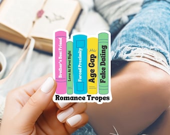 Book Trope Stickers, Book Stickers Bundle, Book Tropes Sticker, Book Lovers Gifts for Birthday, Book Stickers Pack, Book Stickers for Kindle