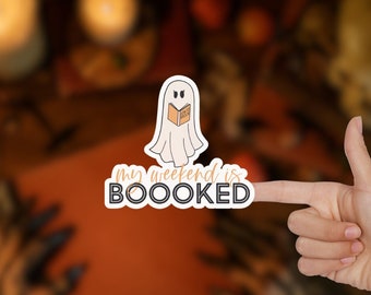 Halloween Book Stickers, My Weekend is Booked Halloween, One More Chapter Sticker, My Weekend is Booked Sticker, Book Stickers Bundle
