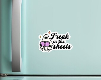 Freak in the Sheets Book Magnet, Spicy Book Club Book Themed Gifts, Spicy Book Merch, Spread Those Pages, Stocking Stuffers for Readers