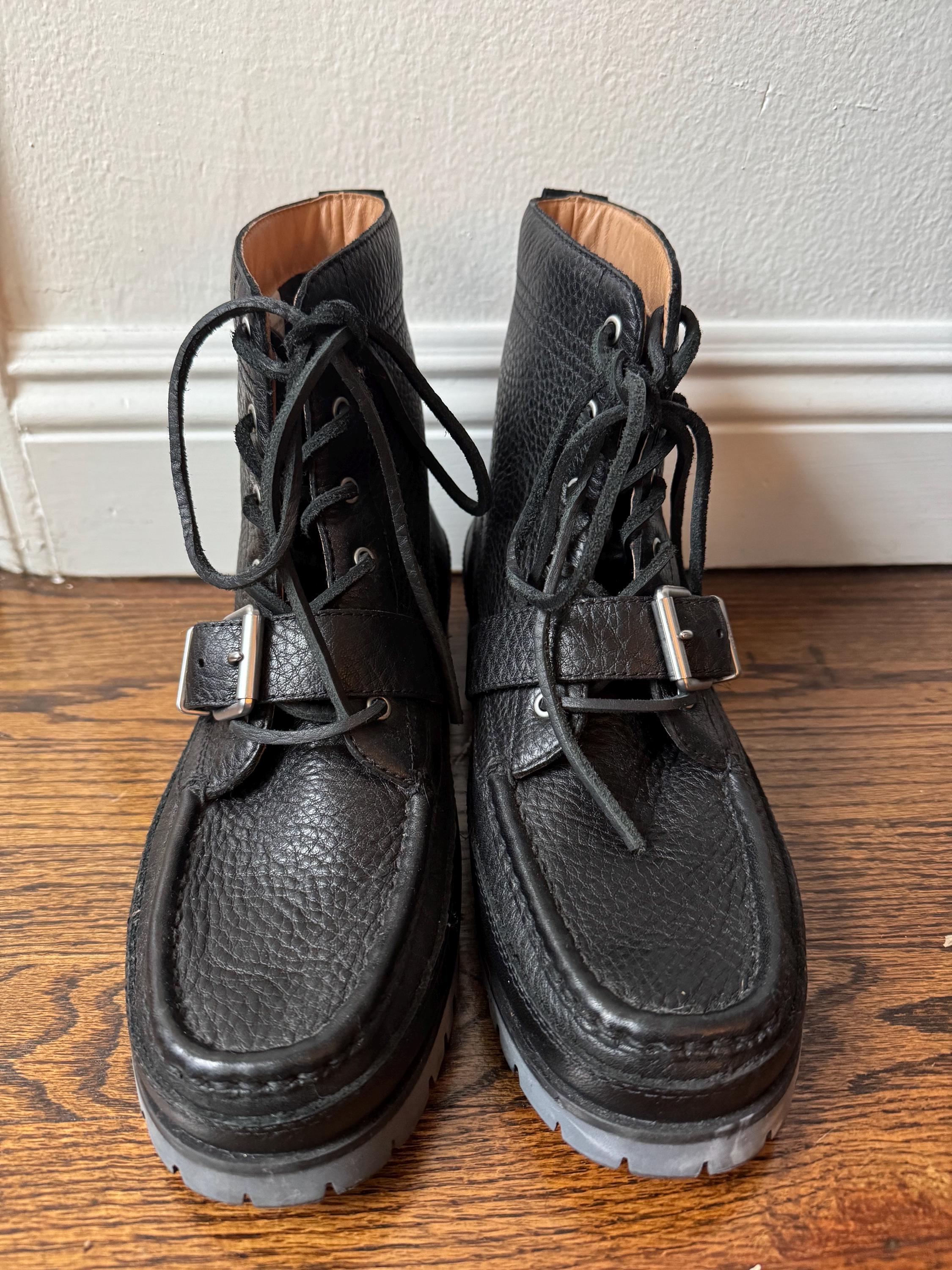 Polo by Ralph Lauren Men’s Black Leather Hainsworth Vintage New Old Stock Boots Amazon.com | POLO RALPH LAUREN Ranger Boot Black 1 7.5 D (M  main image 4