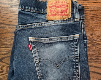 Vintage Levi’s 505 Jeans 90s Faded Wash Straight Leg Denim W31 L30 Y2K Everyday Jeans