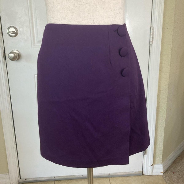 Vintage 90's Purple Mini Skirt Size 11