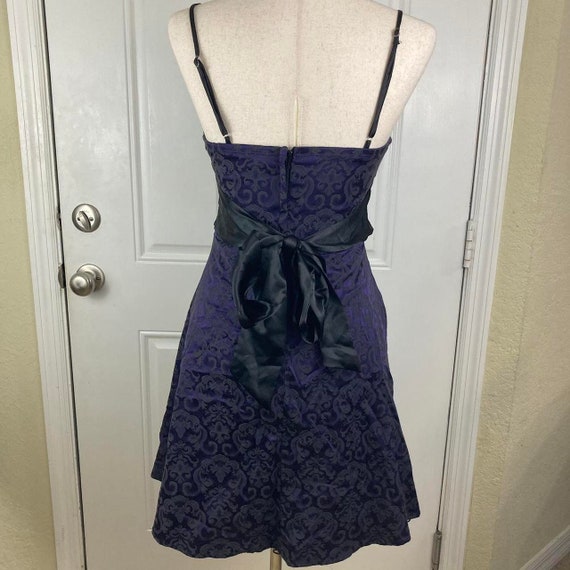 Vintage Y2K Speeckler’s Purple/Black Mini Dress |… - image 4