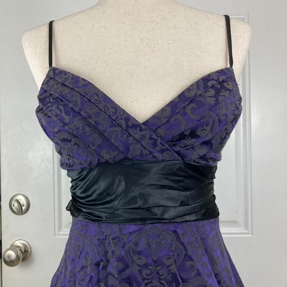 Vintage Y2K Speeckler’s Purple/Black Mini Dress |… - image 3