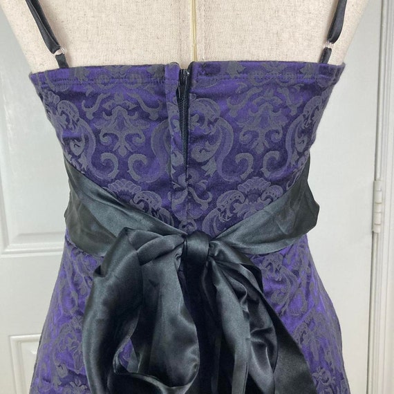 Vintage Y2K Speeckler’s Purple/Black Mini Dress |… - image 6