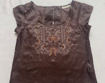 Anthropologie silk top