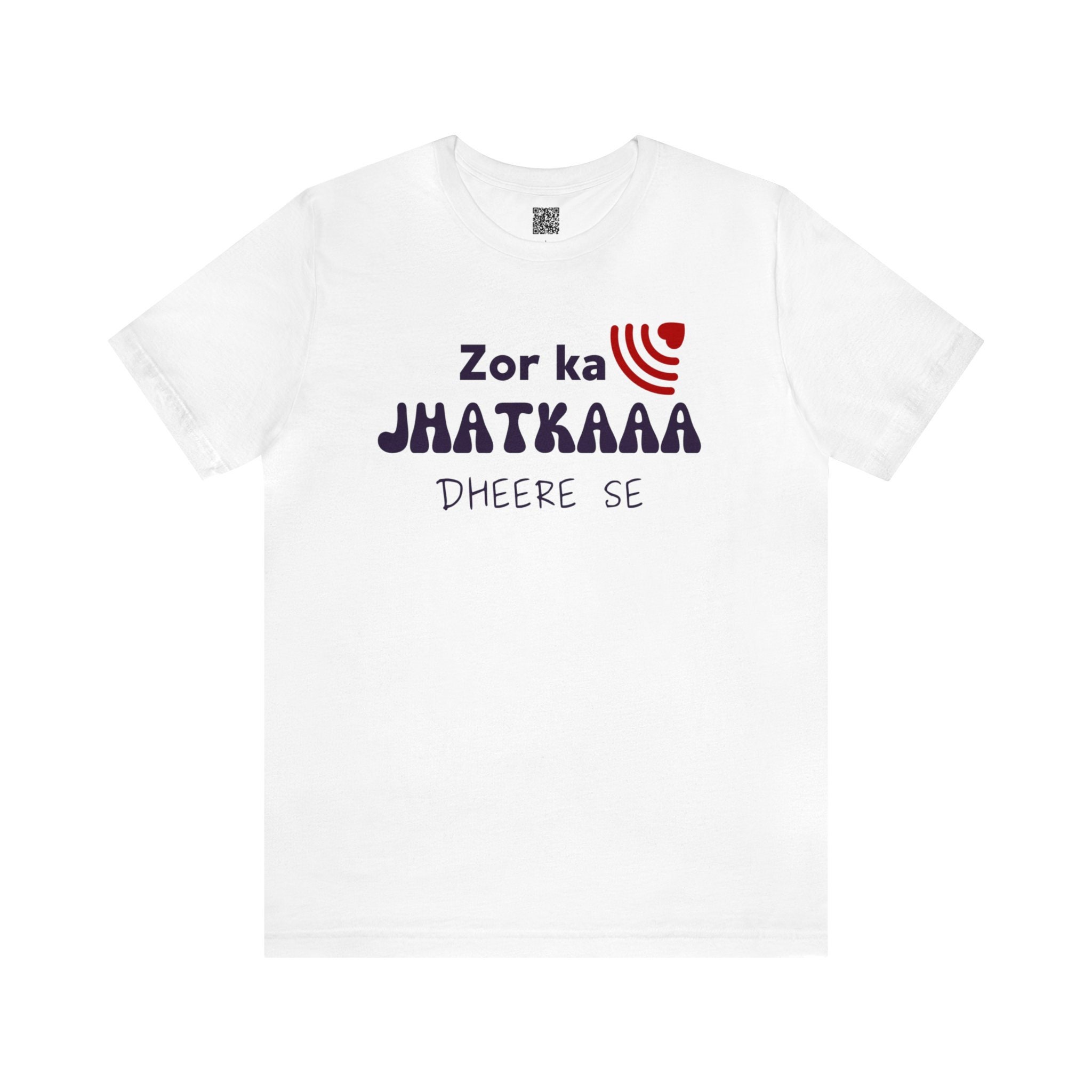 Camiseta Zor Ka Jhatka Dheere Se- Hindi Desi para homens, camisa indiana, camiseta punjabi hindi urdu gíria, camisa punjabi, vestuário Desi, presente Desi
