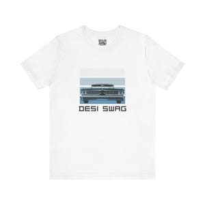 Desi Swag Retro Car Lover TShirt | Light Colors Punjabi TShirts | Best Tshirt Gift for Desi Men & Women  | Unisex Punjabi Clothing