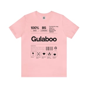 Gulaboo-Punjabi T-Shirt for Women, Punjabi Girl Shirt, Cute Shirt for Punjabi girl, Desi Shirt for women, Desi Gift, Punjabi Shirt
