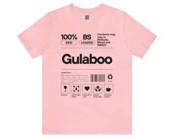 Camiseta Gulaboo-Punjabi para mulheres, camisa de menina Punjabi, camisa fofa para menina Punjabi, camisa Desi para mulheres, presente Desi, camisa Punjabi