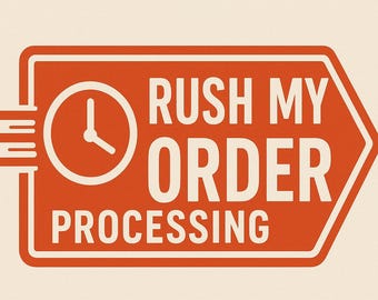 Rush Order Processing Fee: Order Upgrade