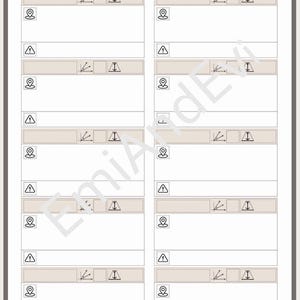 May include: Acu-Points Study Sheet with a beige and white design. The sheet features labeled boxes with icons and the text "ACU-POINTS STUDY SHEET" at the top. The word "WEEK" is also visible. The sheet is designed for studying acupuncture points.