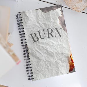 Soft Cover Spiral Dotted Pages Notebook for Emotional Release & Transformation | BURN Journal | Shadow Work Notebook | Spiritual Gift | Teen