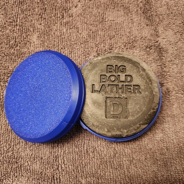 Travel Case for Duke Cannon Shampoo Puck or other 3 inch Round Soaps - Single Color - 3D Printed - Eco Friendly Soap Saver Storage Dish