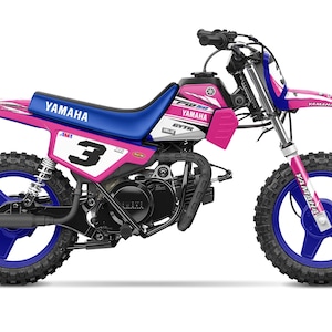 YAMAHA PW50  Graphics full kit  1985 - 2023 Pink Mini# plates included