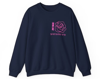 Unisex May Birthday Flower Sweatshirt with name personalization