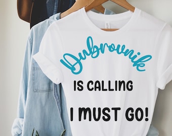 Dubrovnik Is Calling Shirt, Croatia Travel Tee, Unisex Vacation T-Shirt, Wanderlust Graphic Tee