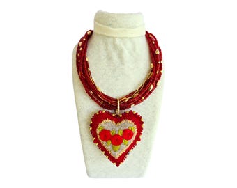 Milagrito Sagrado Corazon/Little Miracle Embroidered Sacred Heart (Unique Design)